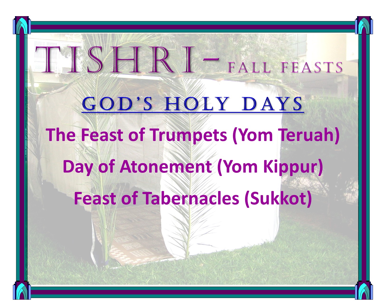 Fall Feasts 2023 GOD Requests Your Time God Time